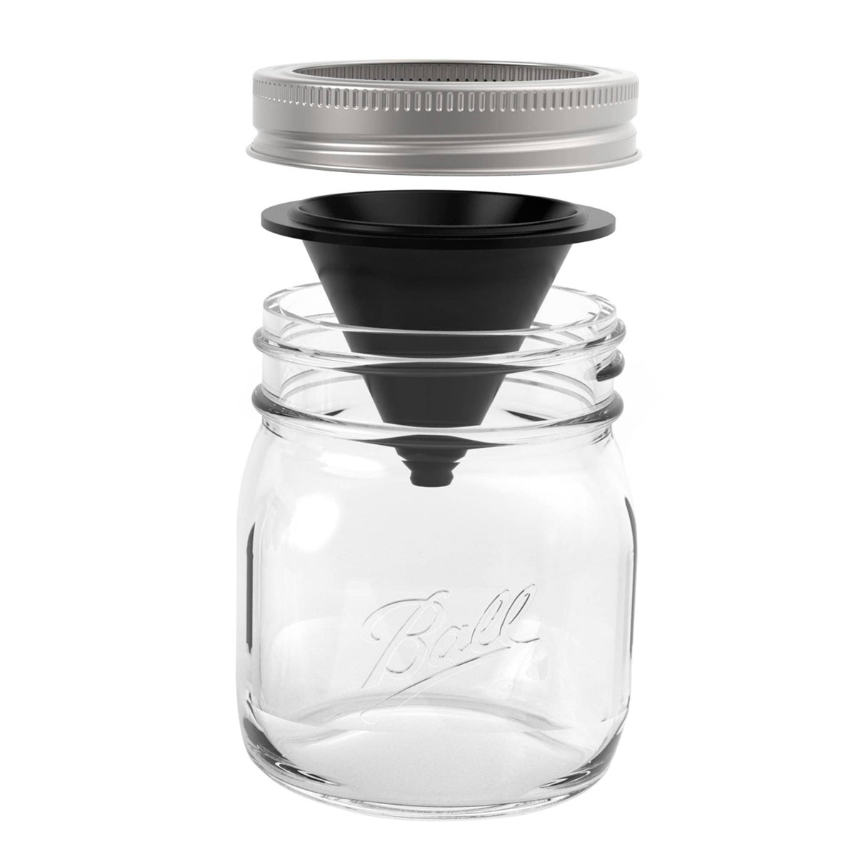 Jarware Silicone Fruit Fly Trap, Regular Mouth Mason Jar