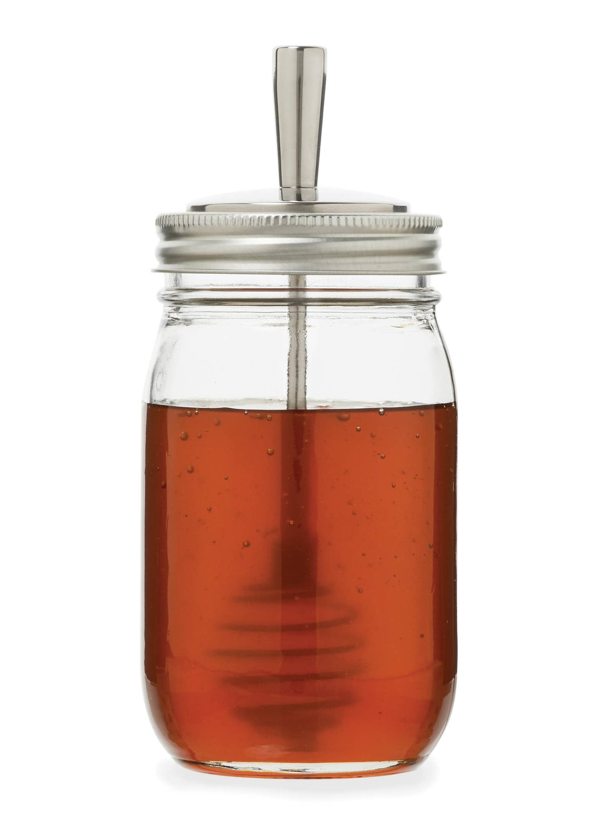 Jarware Honey Dipper Lid for Regular Mouth Mason Jar
