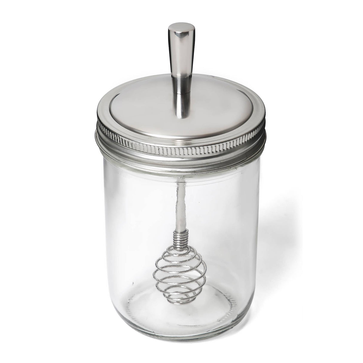 Jarware Honey Dipper Lid for Wide Mouth Mason Jar