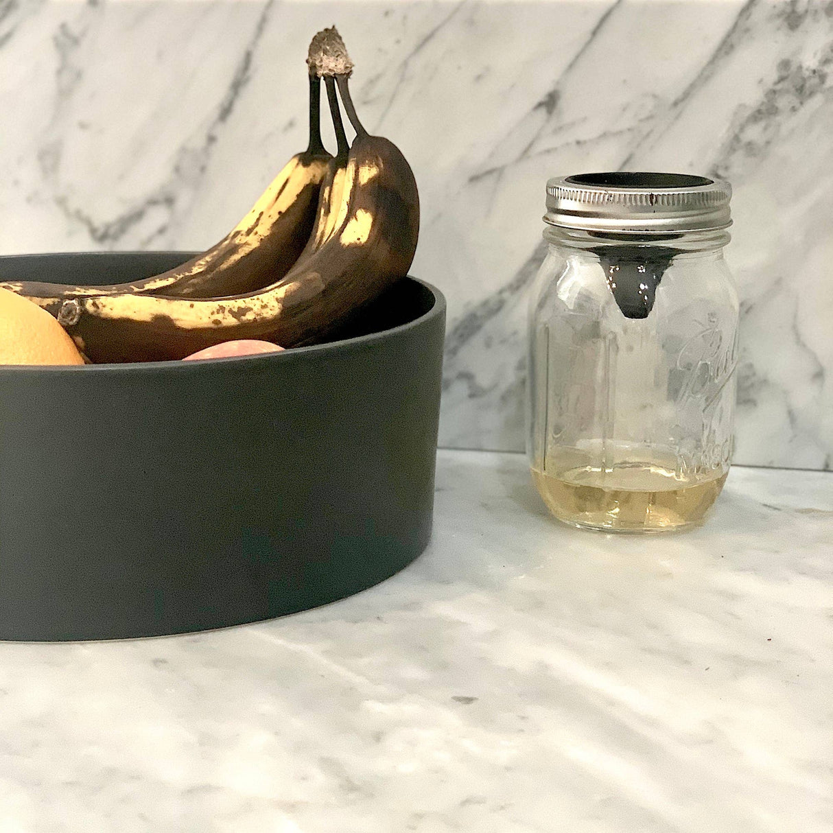 Jarware Silicone Fruit Fly Trap, Regular Mouth Mason Jar