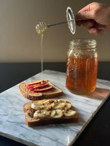 Jarware Honey Dipper Lid for Wide Mouth Mason Jar