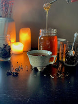 Jarware Honey Dipper Lid for Wide Mouth Mason Jar