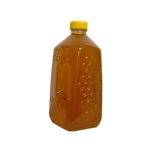 Container, Case of 6 with Lids, Plastic Squeezable, 5 lb.
