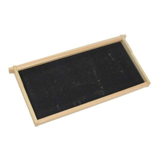 Frame, Deep, Assembled with Extra Heavy Waxed, Black Plastic, Grooved Top Bar, Grooved Bottom Bar, No Endbar Holes, Commercial **SPECIAL PRICE ABOVE 5,000 QTY.**