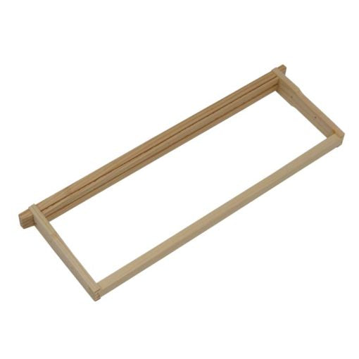 Frame, Medium, Assembled without foundation, Wedged Top Bar, Grooved Bottom Bar, Endbar Holes, Commercial