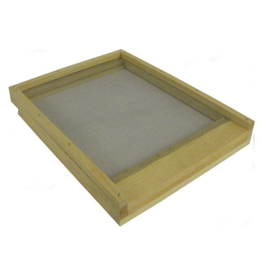Screened Bottom Board, Assembled with Tray, Commercial, 8-frame