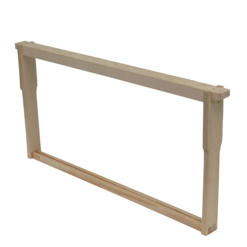 Frame, Deep, Assembled without foundation, Wedged Top Bar, Grooved Bottom Bar, Endbar Holes, Commercial