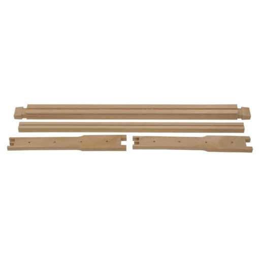Frame, Medium, Unassembled, Wedged Top Bar, Grooved Bottom Bar, End Bar Holes, Commercial
